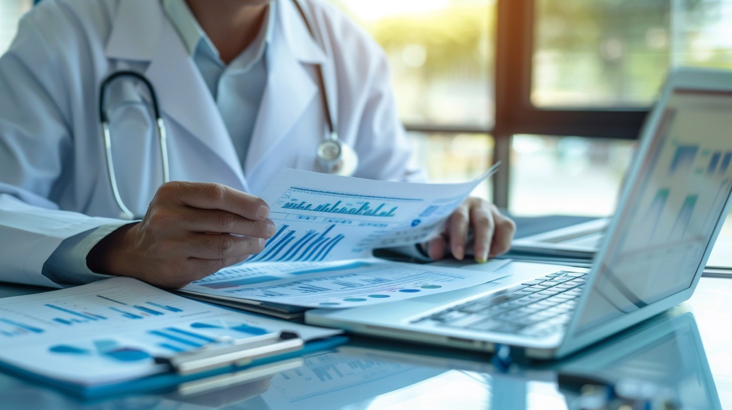 MDS Coordinator reviewing resident chart